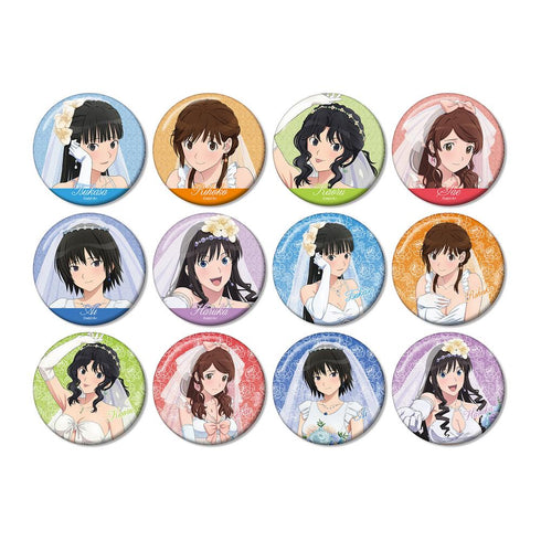 『アマガミSS+plus』描き下ろし ウェディング水着ver. トレーディンググリッター缶バッジ(単位/BOX)